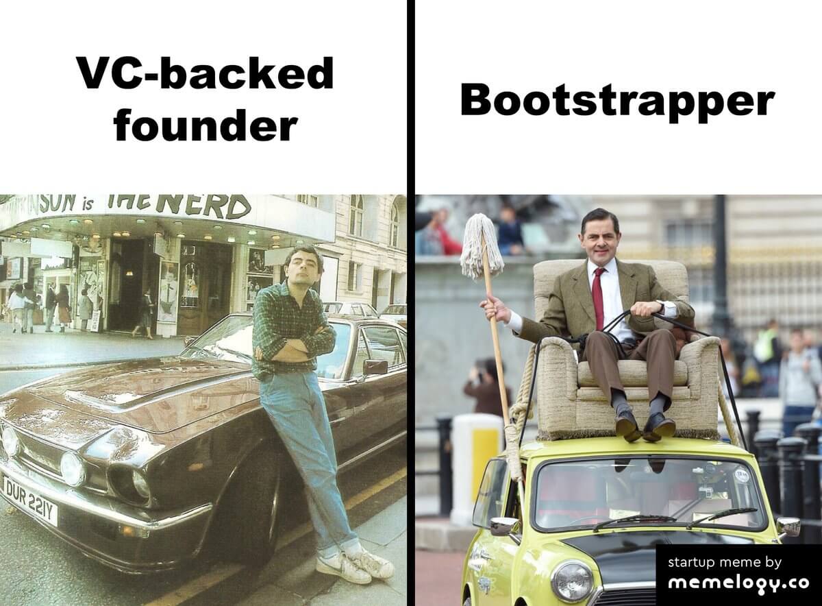 Bootstrapped Business startup meme